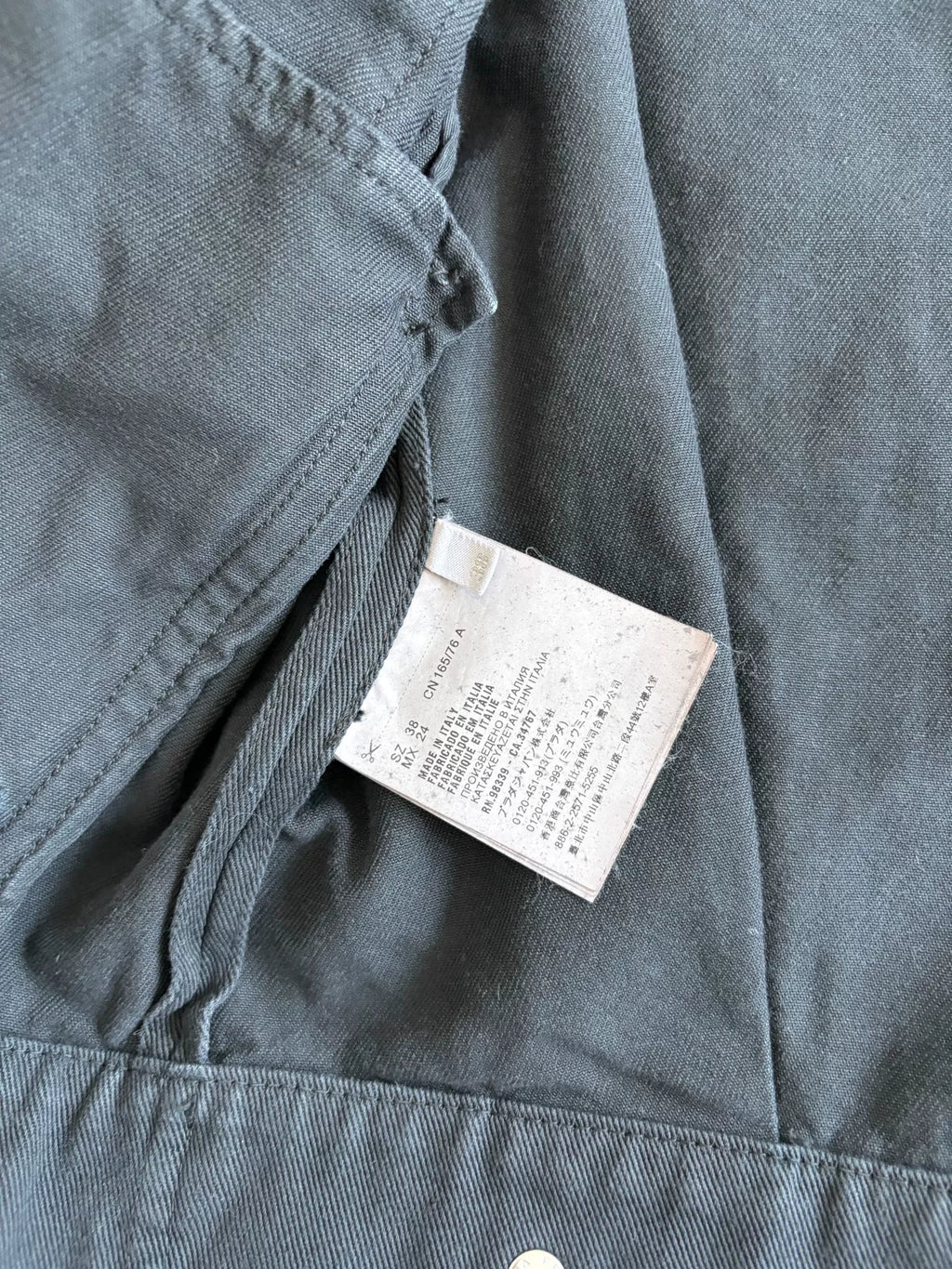Prada Black Multi-Pocket Zip-Up Workwear Jacket