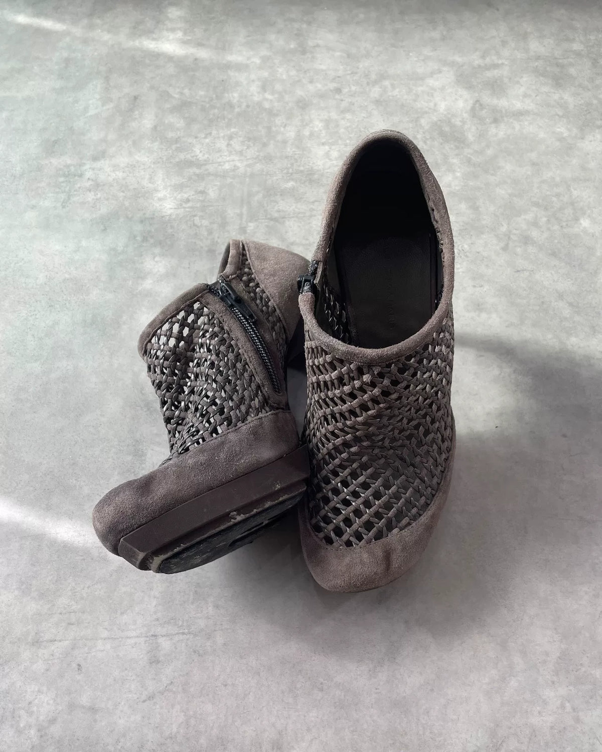 Balenciaga AW09 Suede Mesh Heels