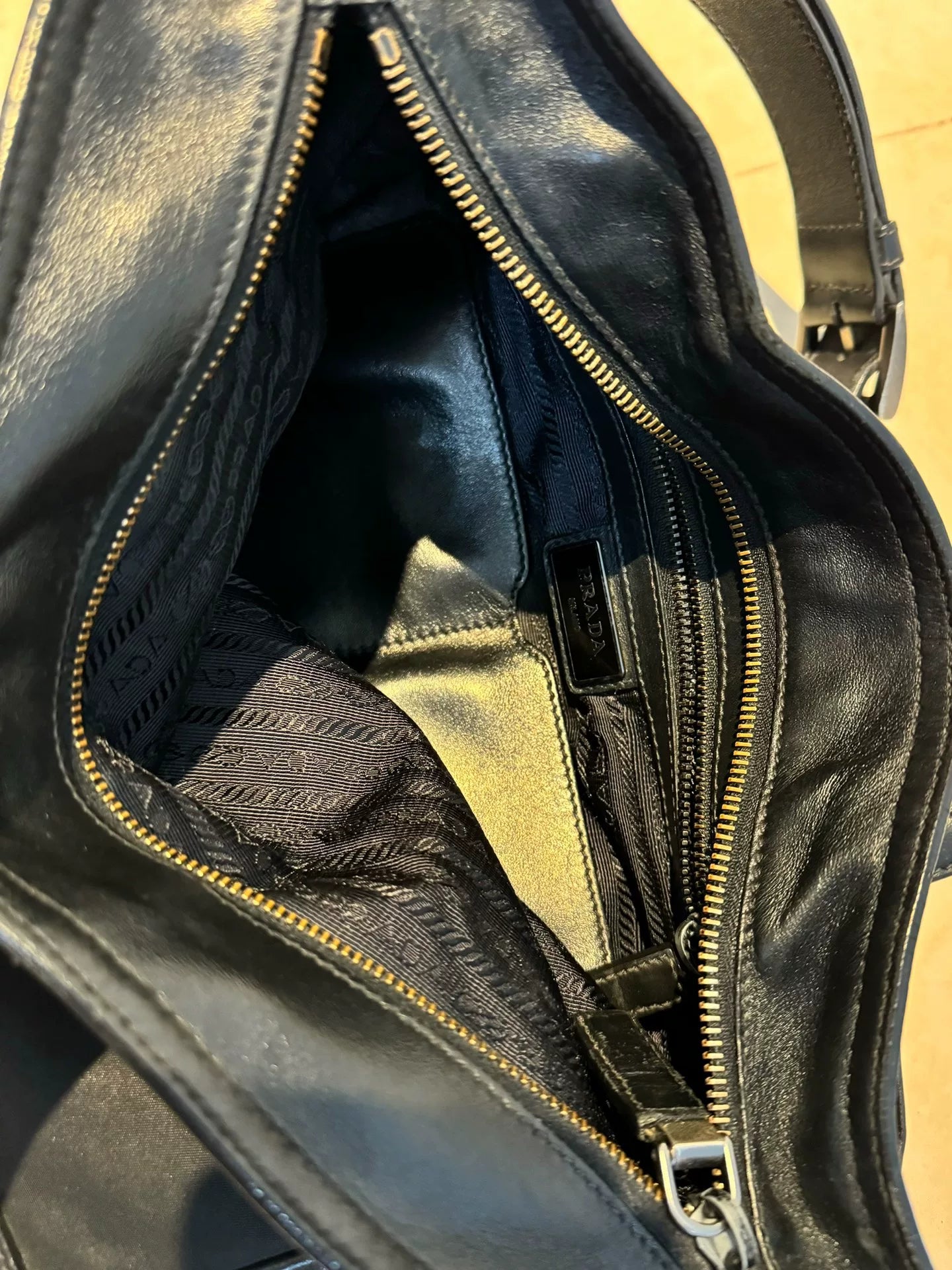 Prada triangle-logo crossbody bag