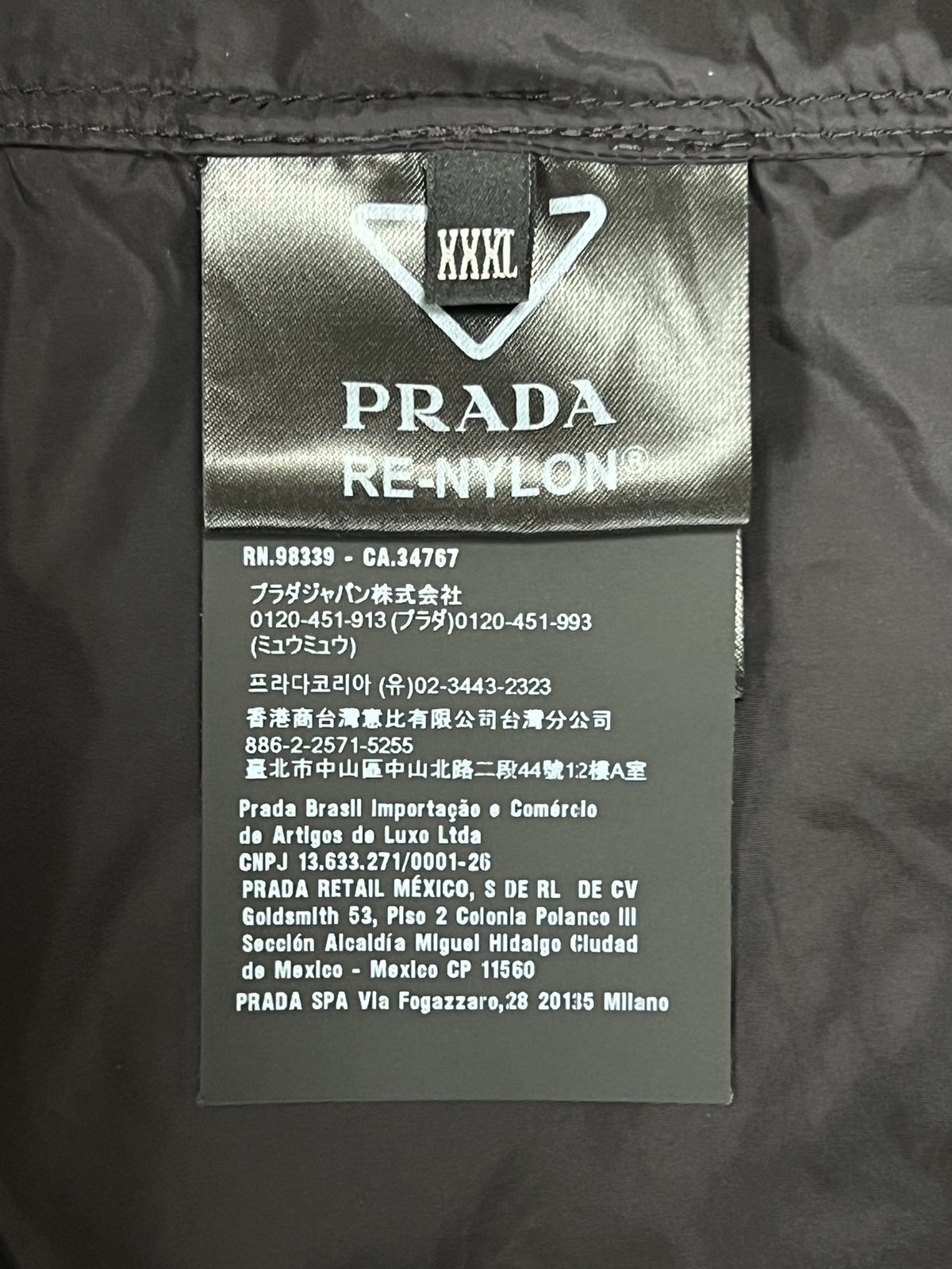 Prada Re-Nylon short-sleeve shirt jacket