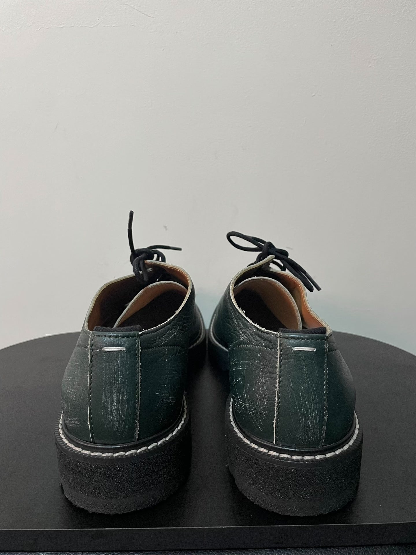 Maison Margiela Green Derby Shoes