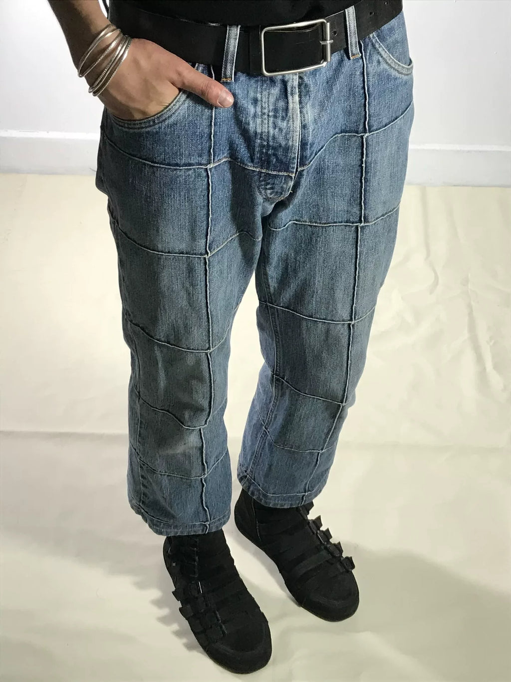 Maison Martin Margiela SS04 Sewing Patchwork Cotton Jeans