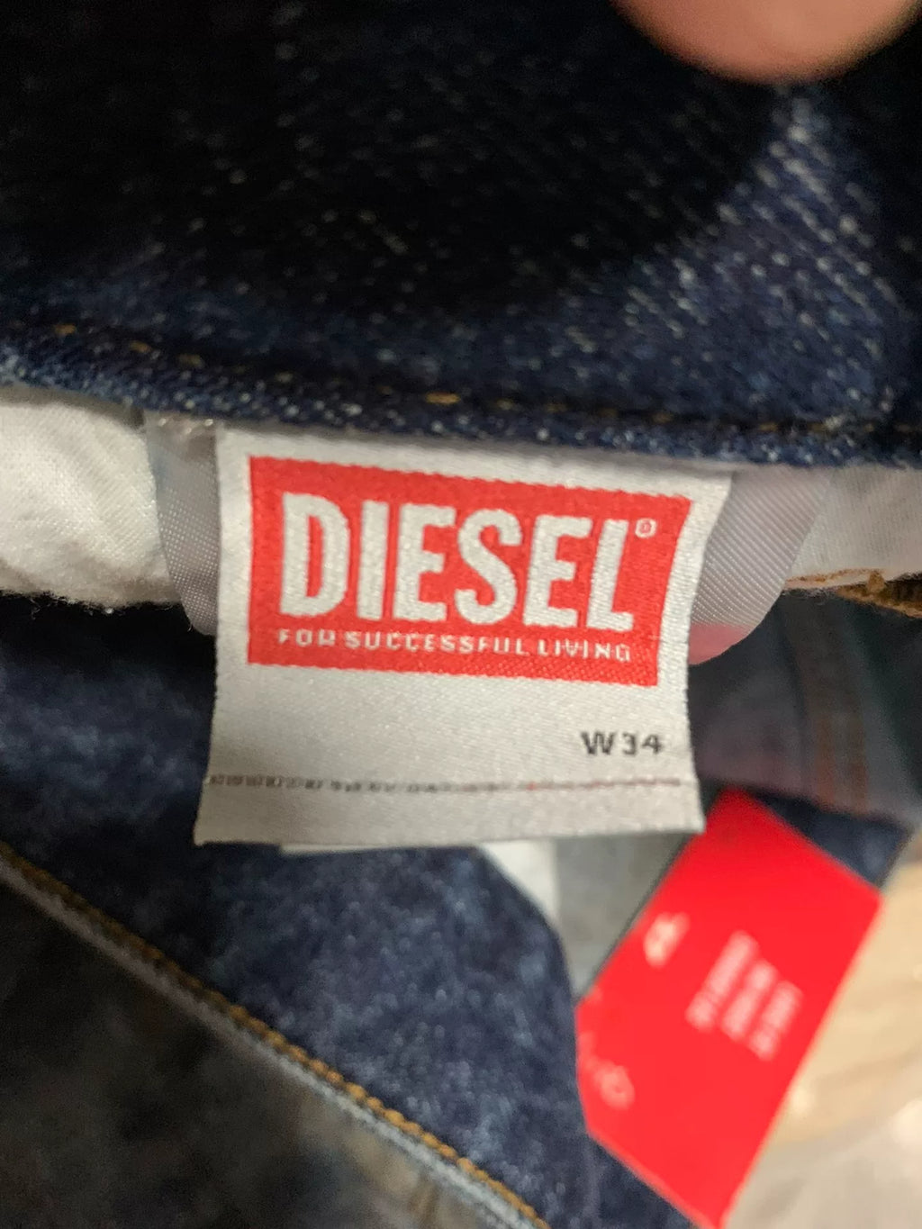 Diesel Zip-Up Denim Jeans
