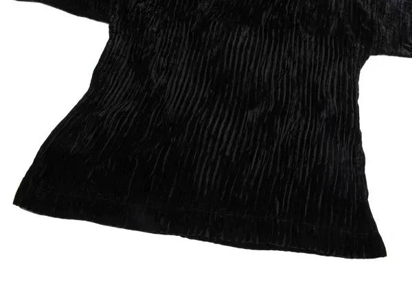 Issey Miyake Vintage Black Silk Velvet Top