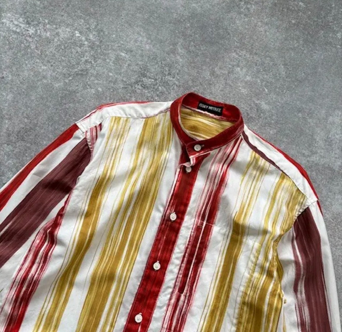 Issey Miyake SS92 Colorful Stripe Long Sleeve Shirt