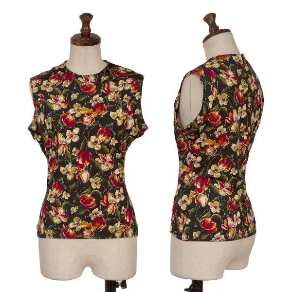 Jean Paul Gaultier Vintage Brown Floral Vest