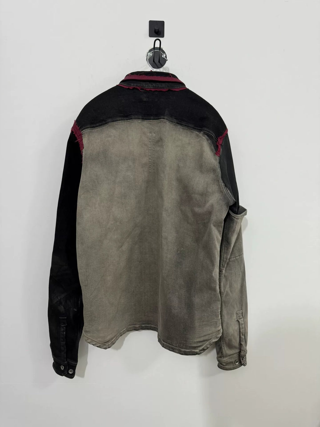 Rick Owens Cropped Faux-Leather Worker Jacket In Black