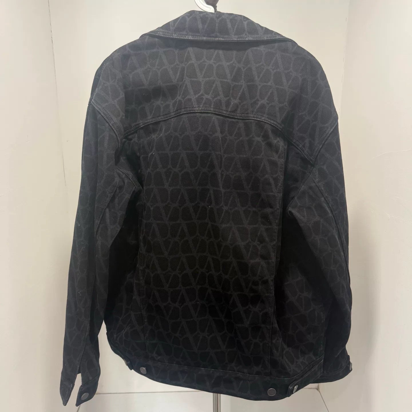 Valentino All-Over Print Denim Jacket