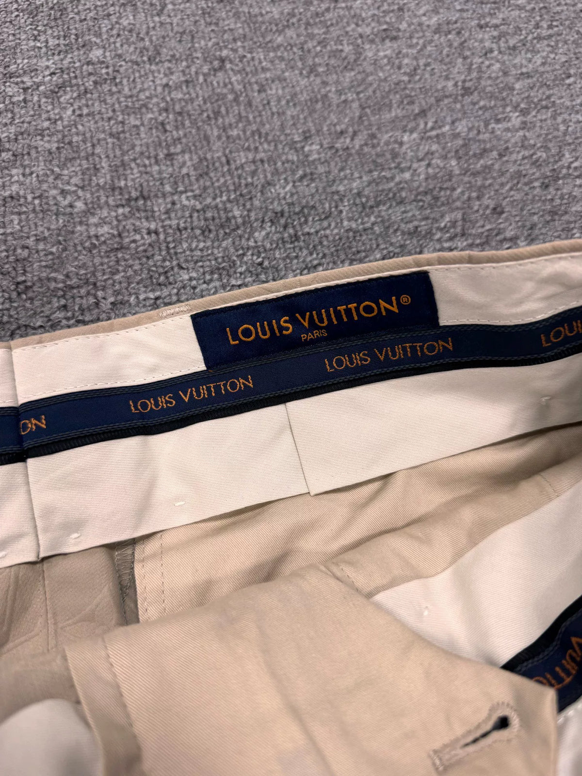 Louis Vuitton Off-White Embossed Monogram Pants