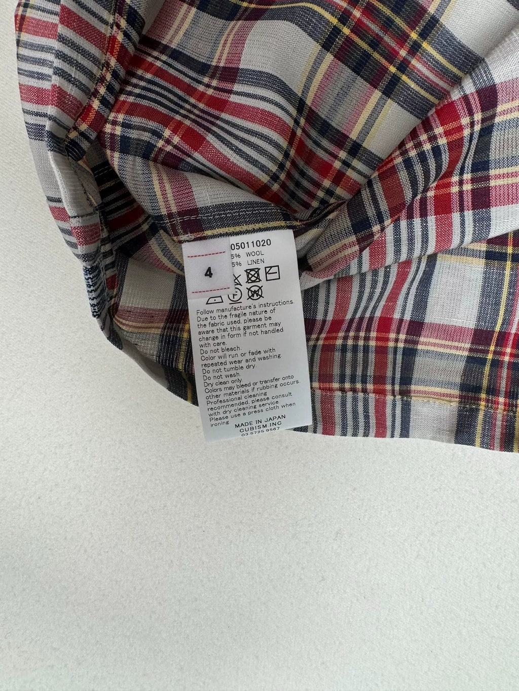 VISVIM 23SS Fairway P.O. Shirt S/S MADRAS Short-Sleeve Shirt
