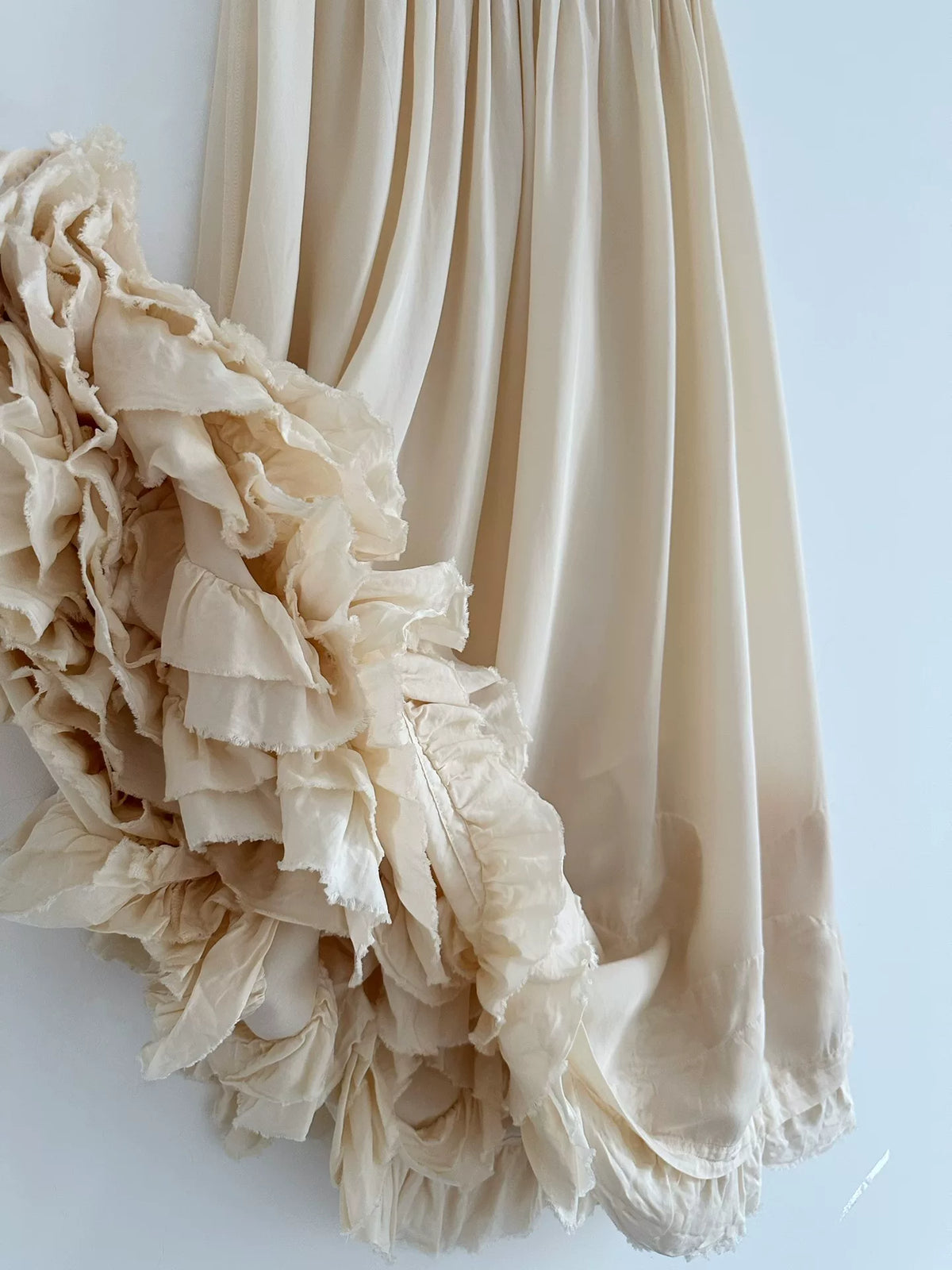 Comme Des Garcons 1999 Midi Cupro Skirt