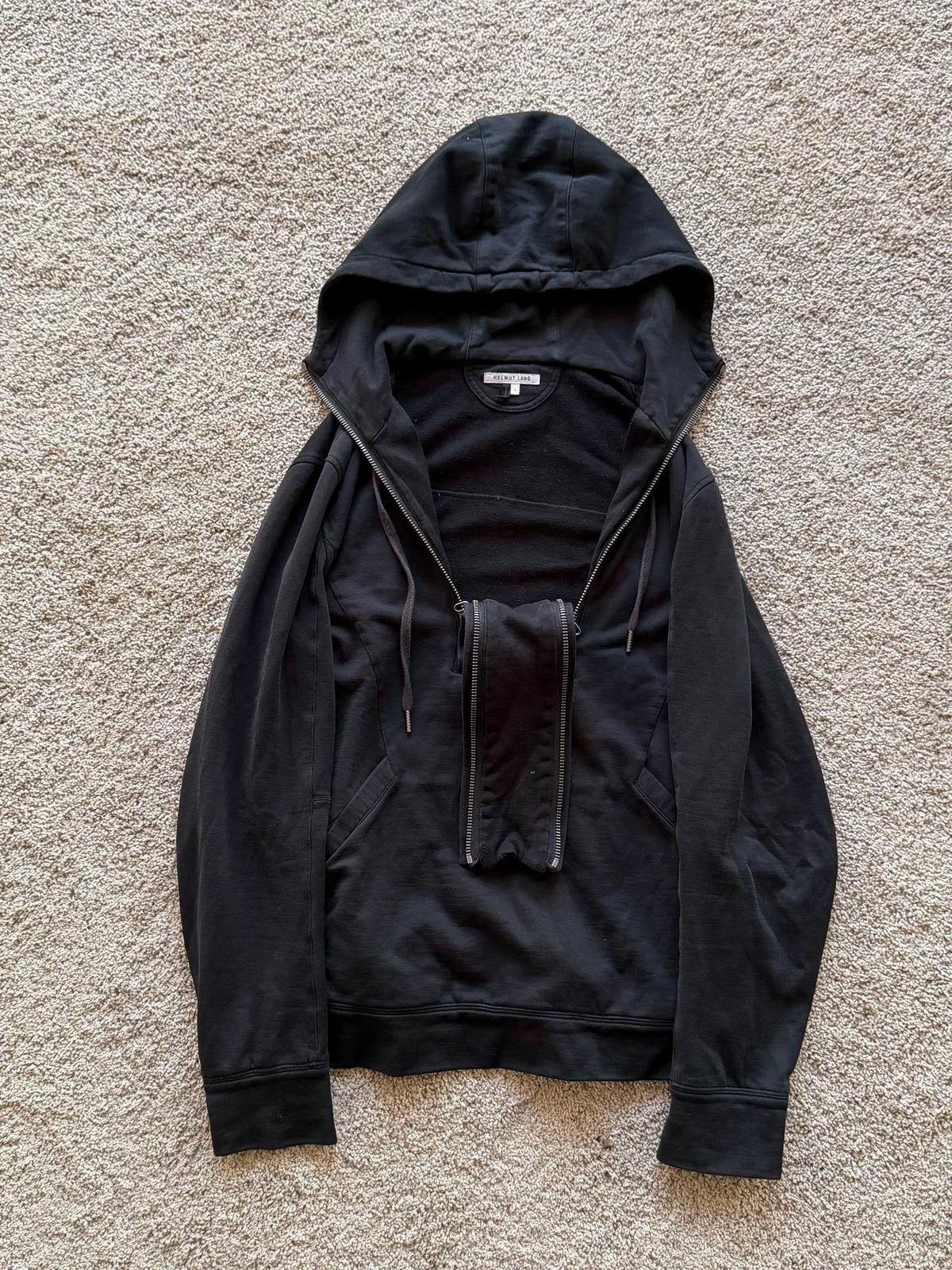 Helmut Lang Double Zip Hooded Sweatshirt