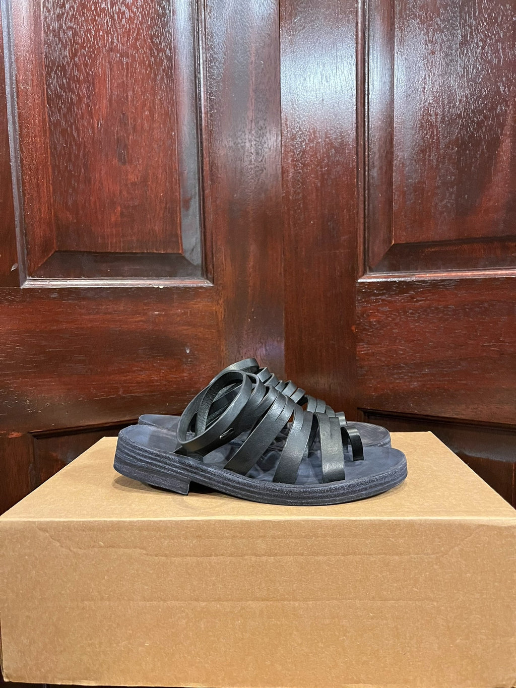 M.A+ Gladiator Leather Sandals