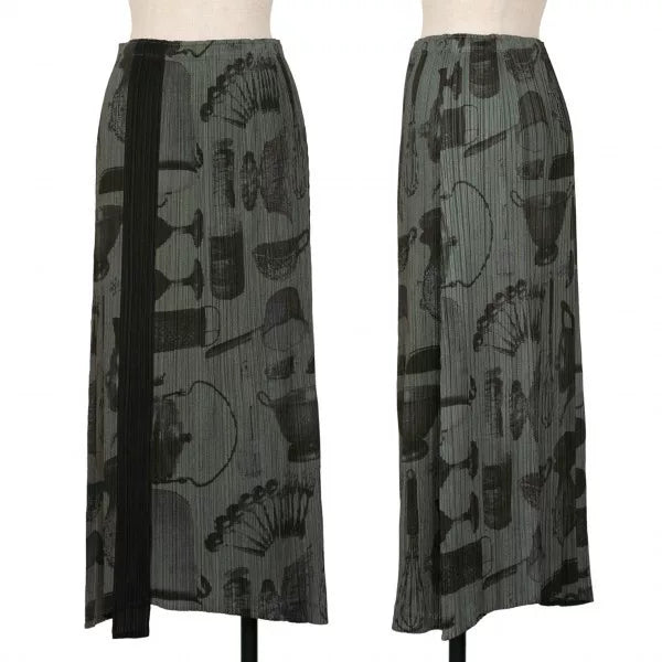 Issey Miyake Vintage Grey Kitchenware Pleated Skirt