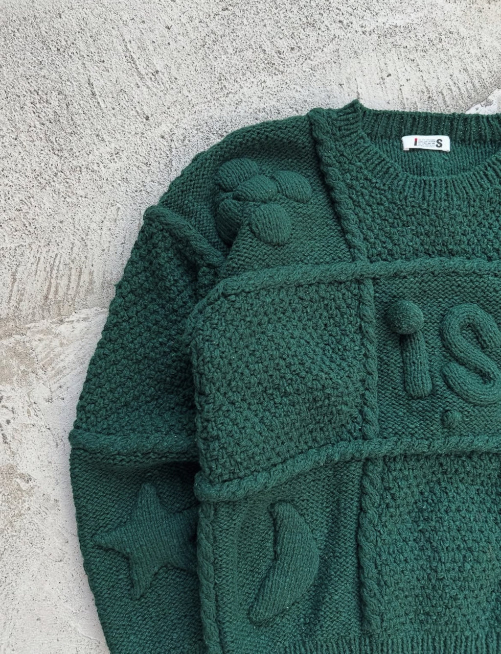 Issey Miyake 1980s 3D Knit Wool Sweater