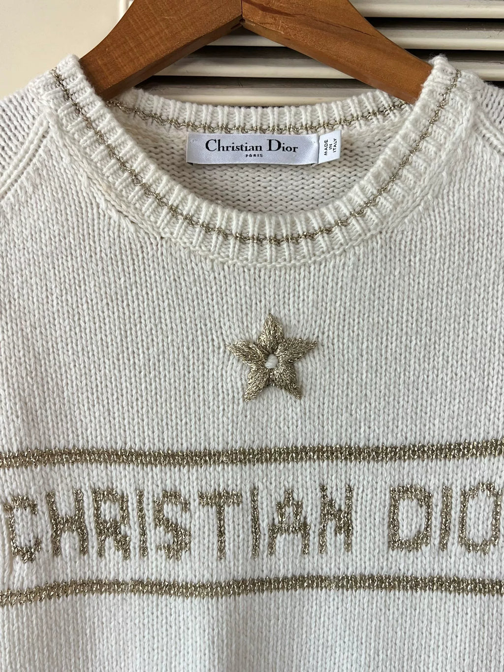 Dior logo+ Off-White Top