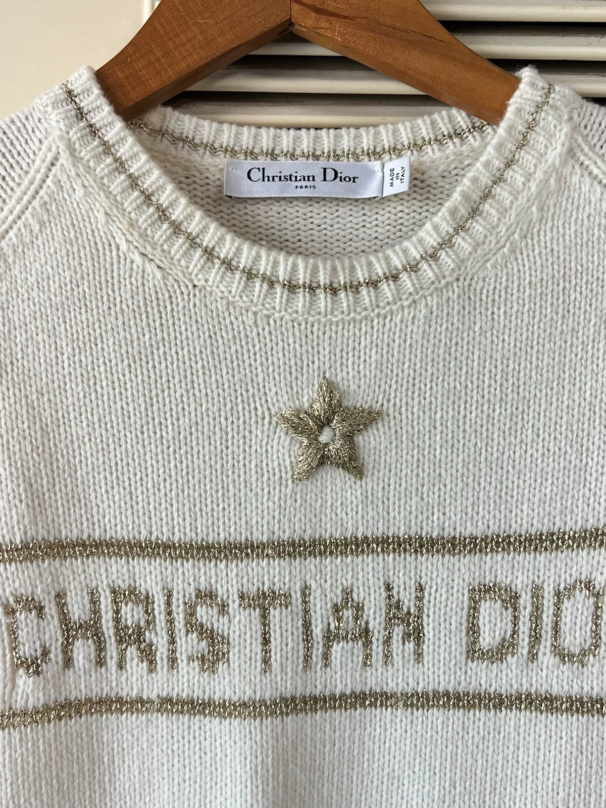 Dior logo+ Off-White Top