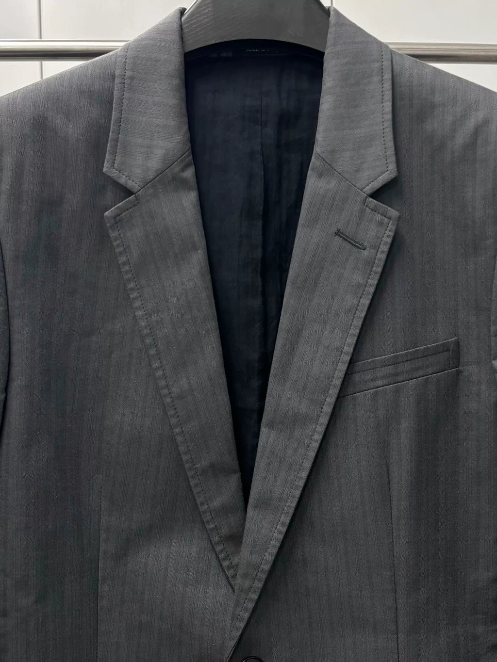 Maison Margiela SS14 Deconstructed Trouser-Hem Cotton Blazer