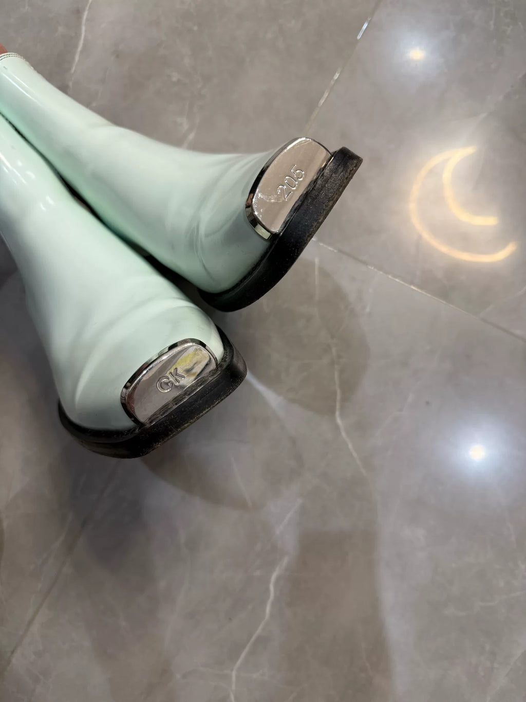 Calvin Klein SS06 Ck205w39nyc Patent Leather Chelsea Boots