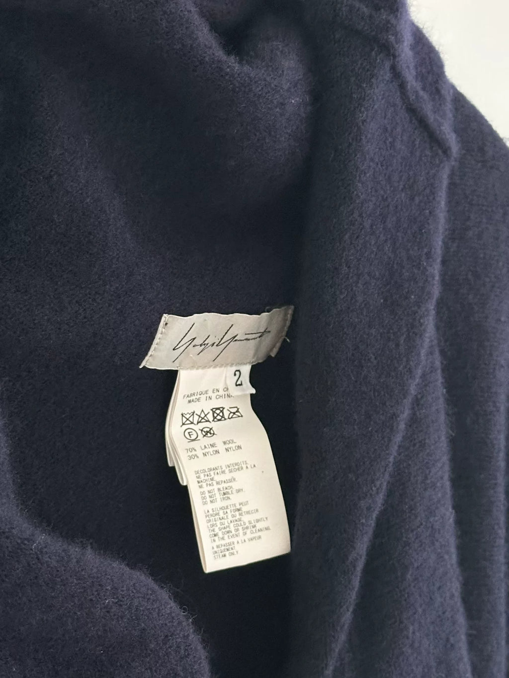 Yohji Yamamoto deformed cardigan sweater