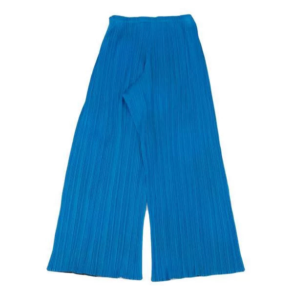Issey Miyake Vintage Blue Polka Dot Pleated Pants
