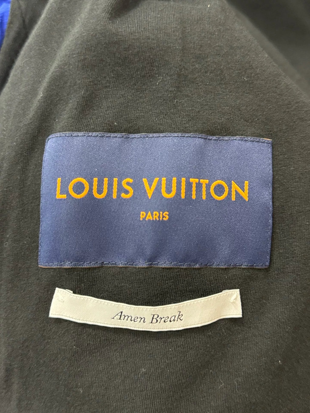 Louis Vuitton SS22 Blue Plaid Striped Turtleneck Zip-Up Jacket
