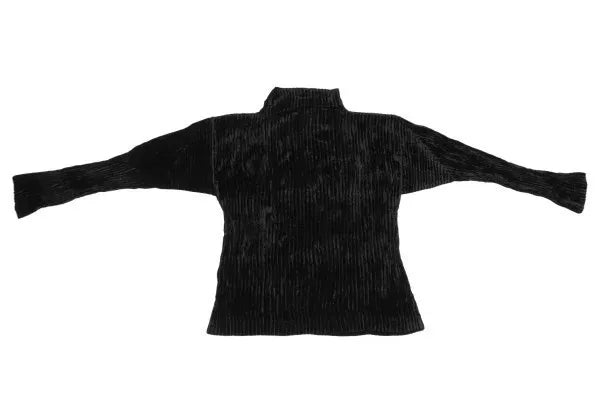 Issey Miyake Vintage Black Silk Velvet Top