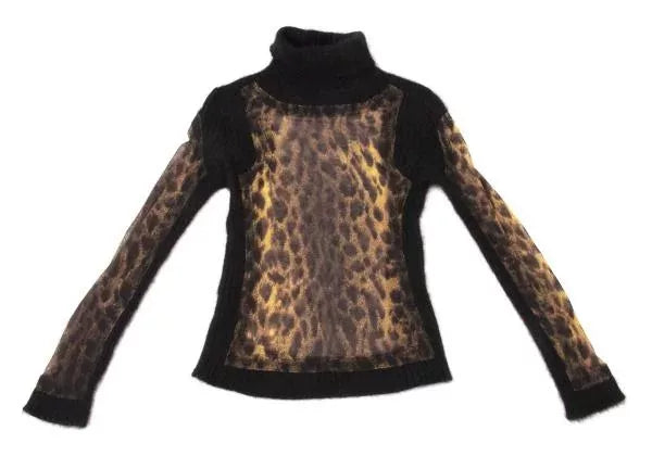 Jean Paul Gaultier Vintage Leopard Print Mesh Top