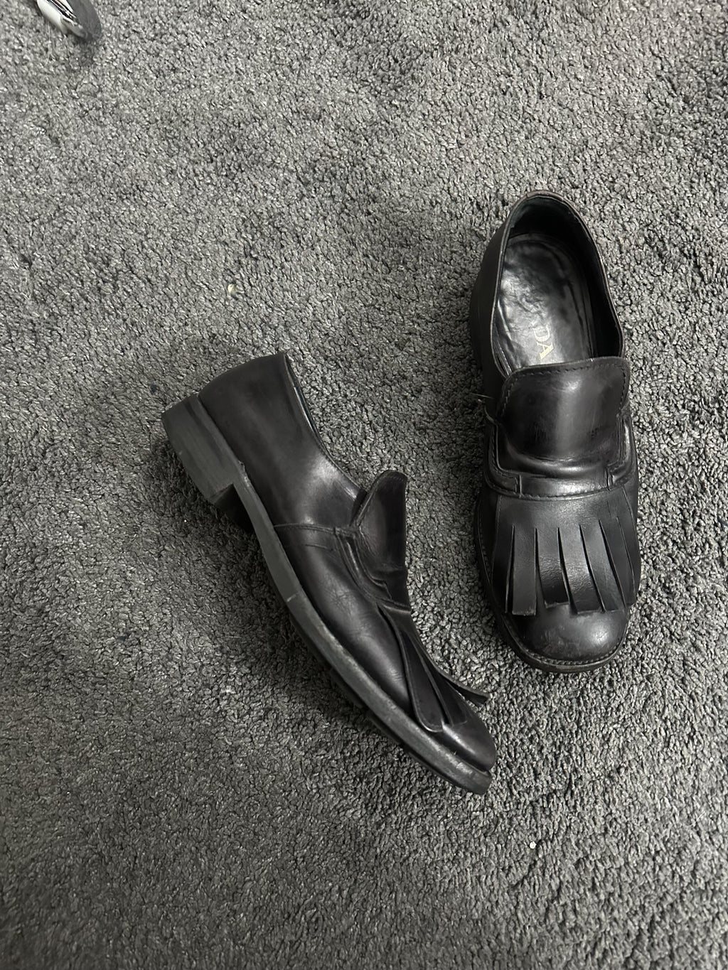 Prada Fringe Loafers Shoes