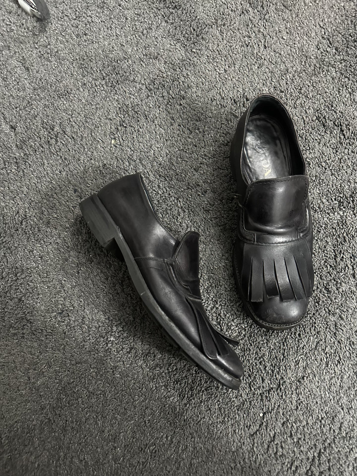 Prada Fringe Loafers Shoes