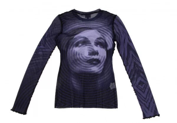 Jean Paul Gaultier Vintage Portrait Mesh Top