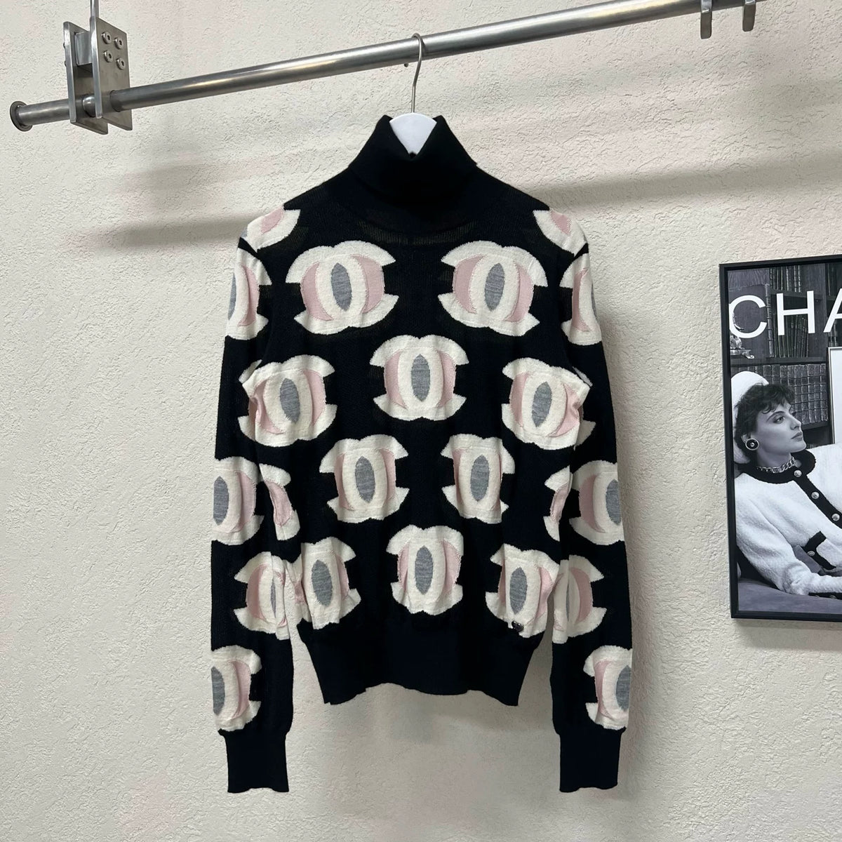 Chanel Double C Logo Knit Sweater