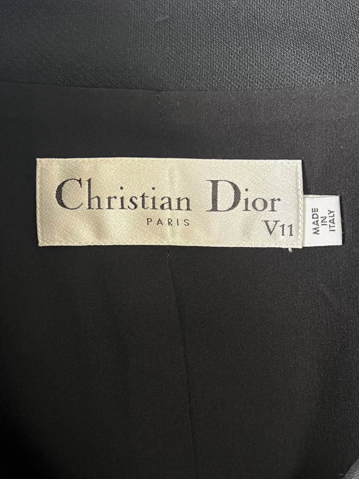Dior V11 Double-Breasted Black Jacket