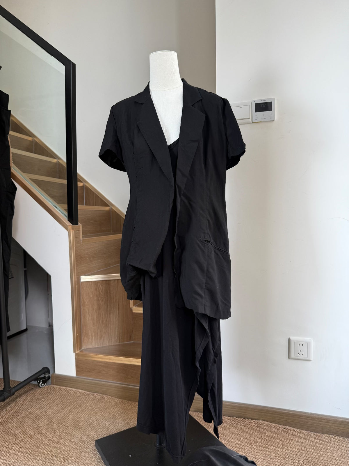 Yohji Yamamoto SS22 Fake Two-Piece Shirt Dress