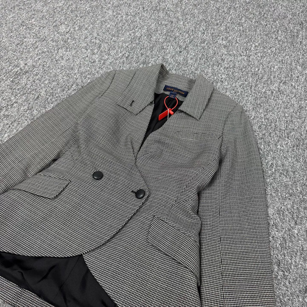 Louis Vuitton LV runway piece houndstooth blazer