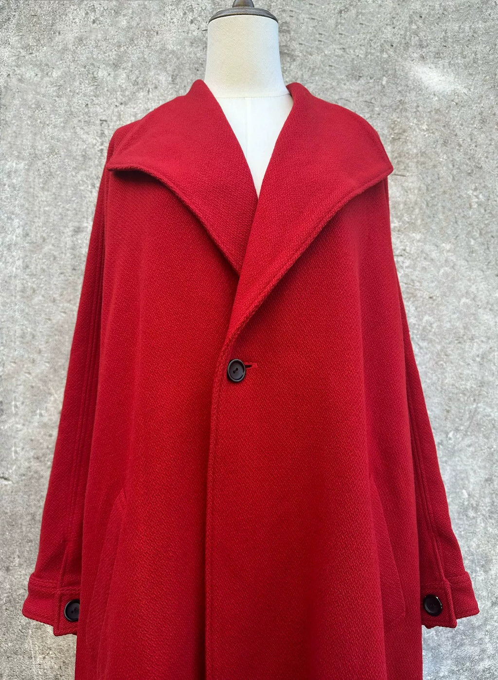Yohji Yamamoto Y's Lapel Red Coat