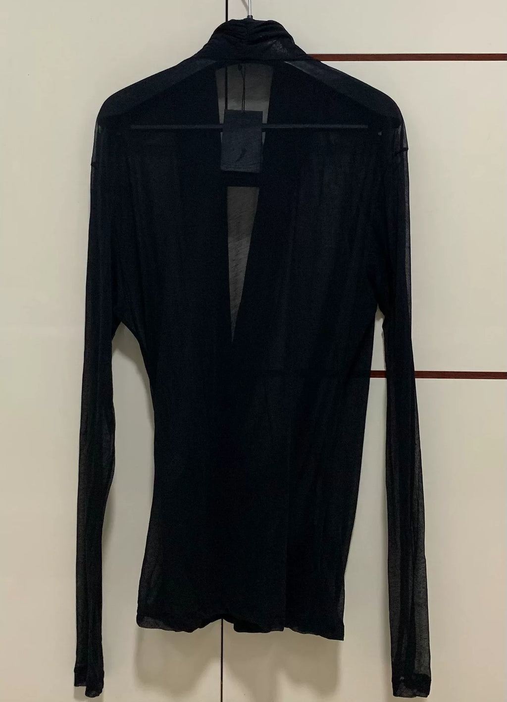 Saint Laurent 23SS Runway Black V-Neck Shirt