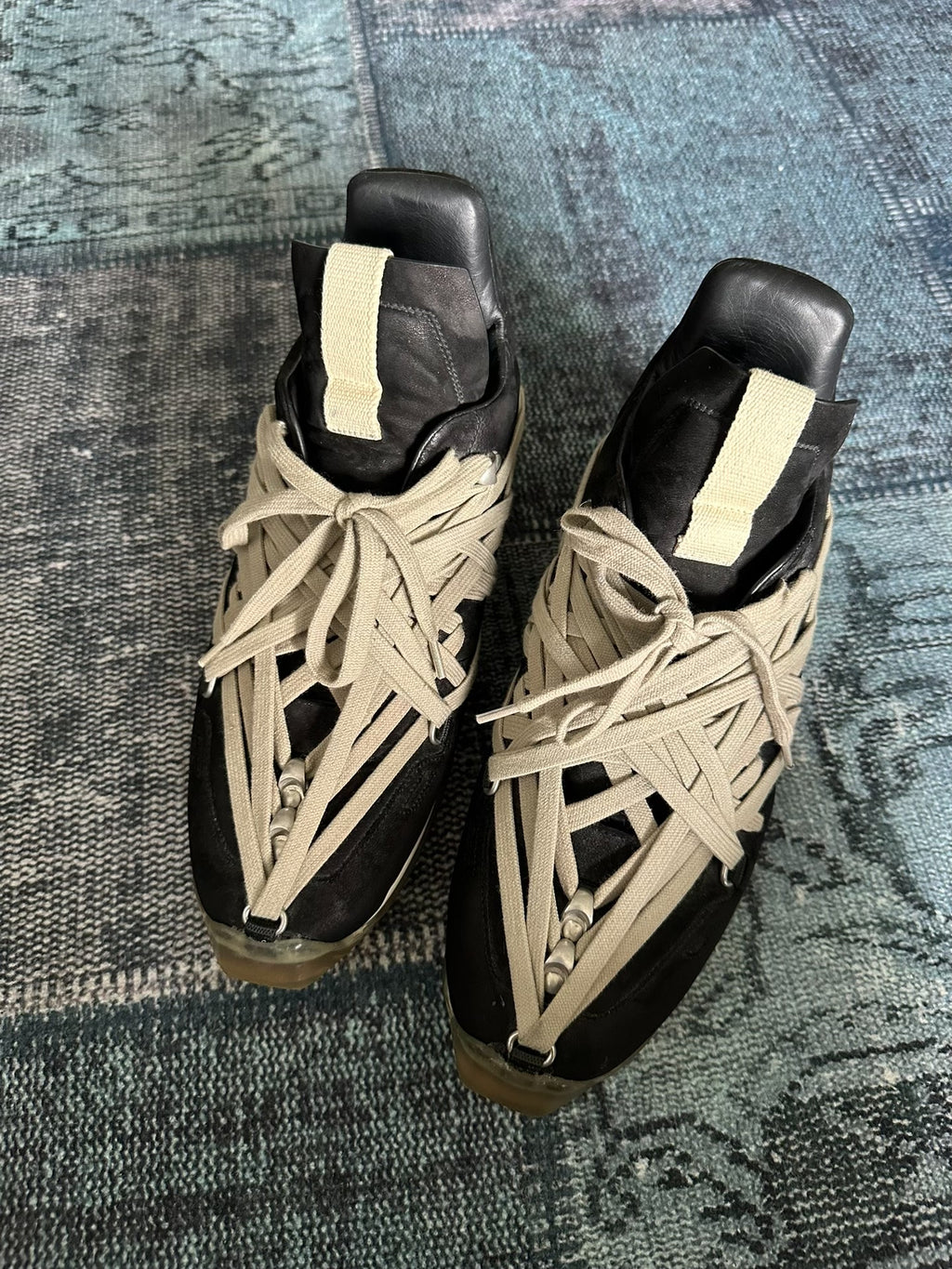 Rick Owens Runner Crazy Lacing Sneakers