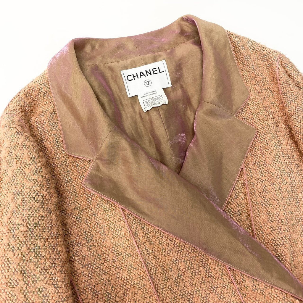 Chanel 1999 Tweed Knit Cropped Jacket