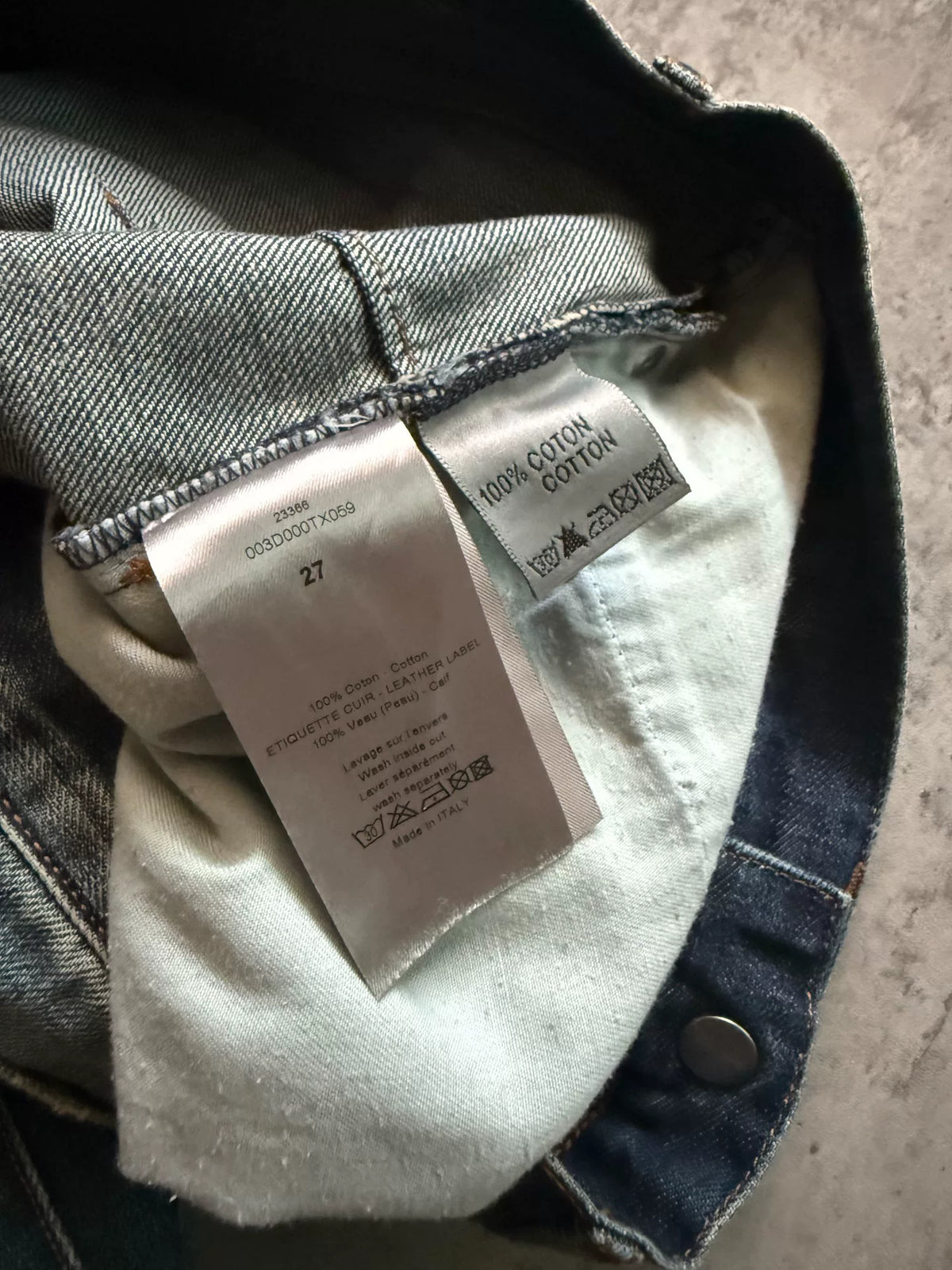 Dior Homme 11SS Faded Slim Jeans