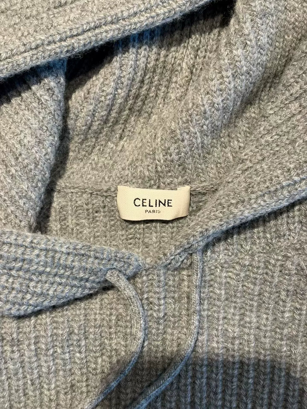 Celine Grey Hooded Sweater
