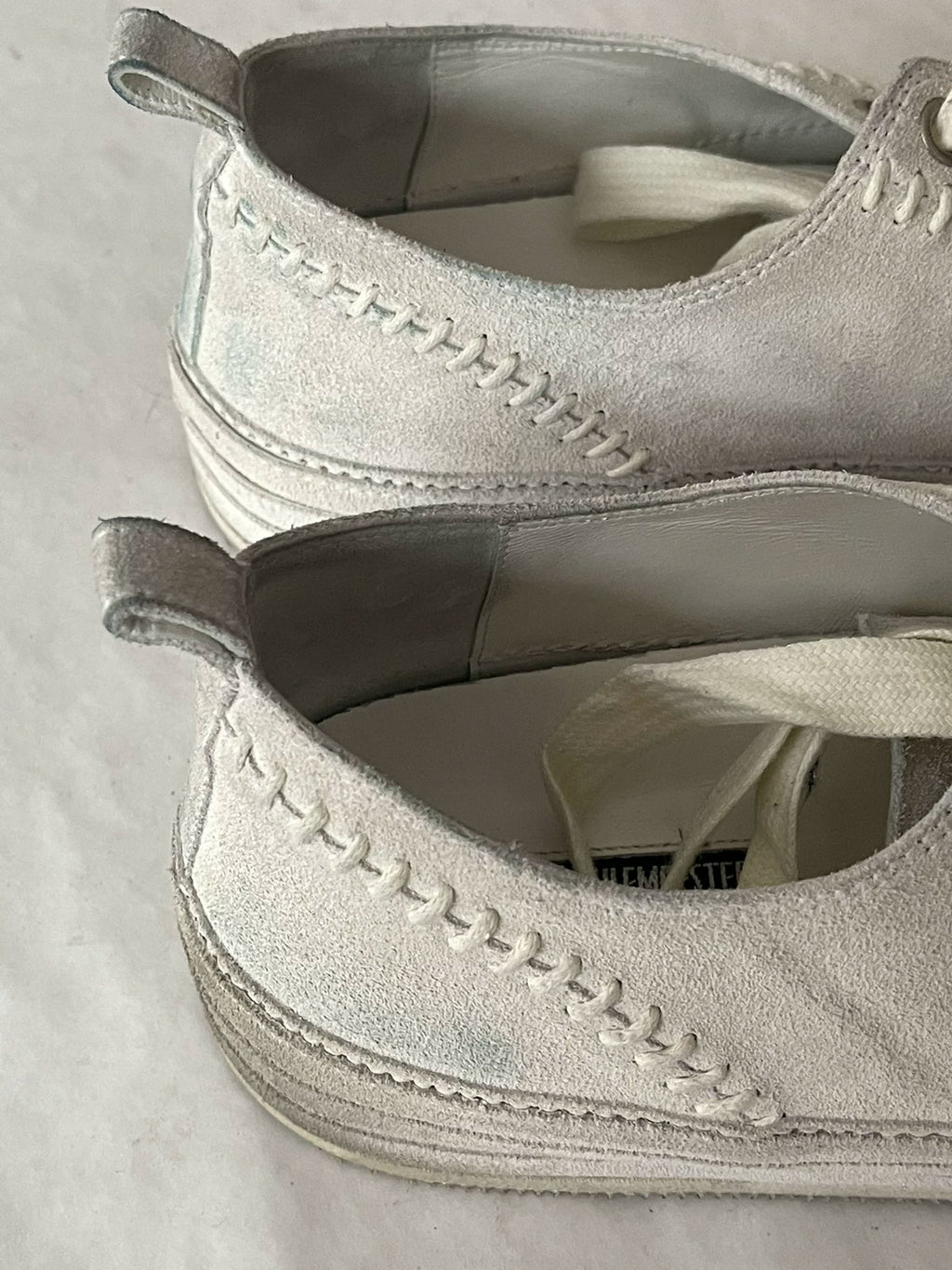 Ann Demeulemeester 'Bone Joint Weave' Suede Shoes