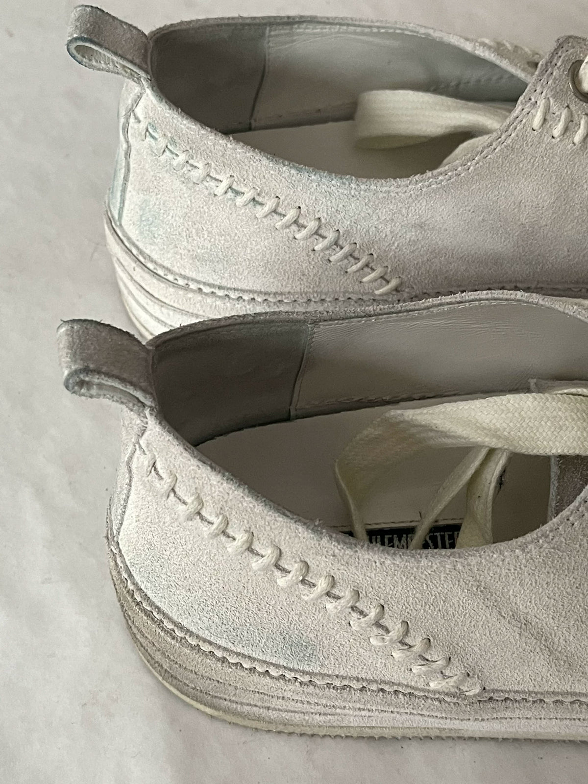 Ann Demeulemeester 'Bone Joint Weave' Suede Shoes