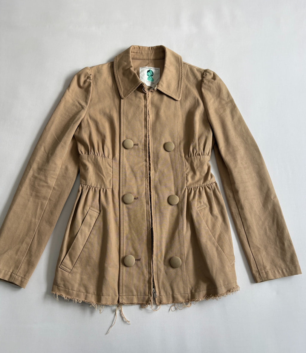 Undercover Vintage Asymmetric Haze Runway Pleated Distressed Jacket