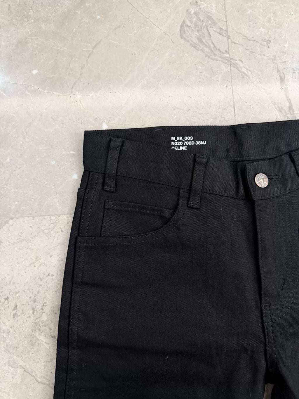 Celine Black Straight-Leg Denim Jeans