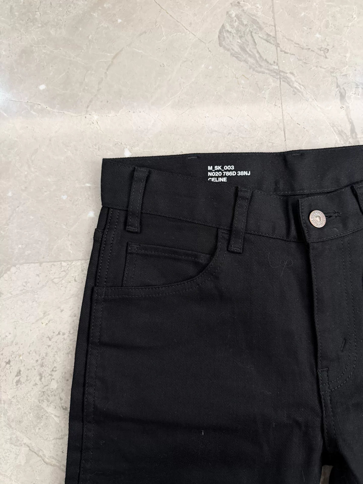 Celine Black Straight-Leg Denim Jeans