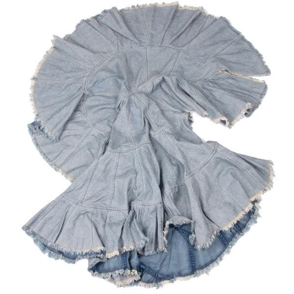 Junya Watanabe Denim Midi 2005 Skirt