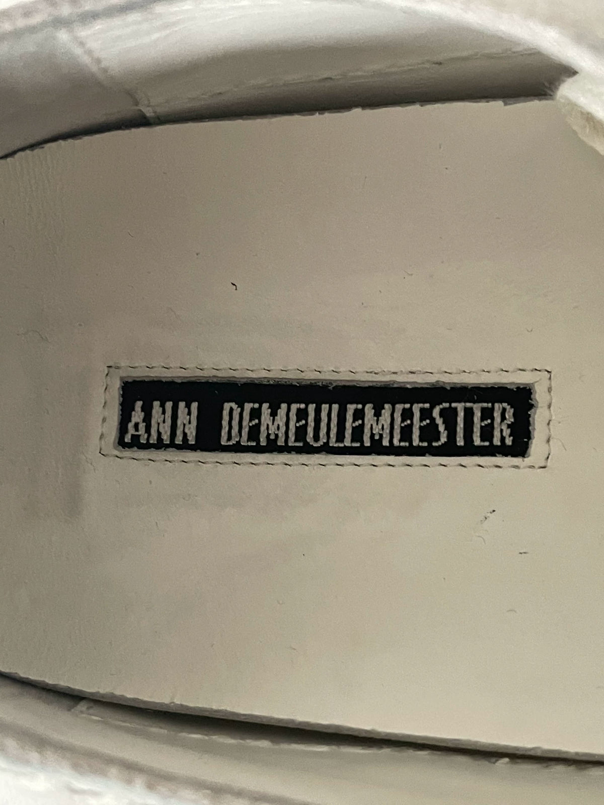 Ann Demeulemeester 'Bone Joint Weave' Suede Shoes