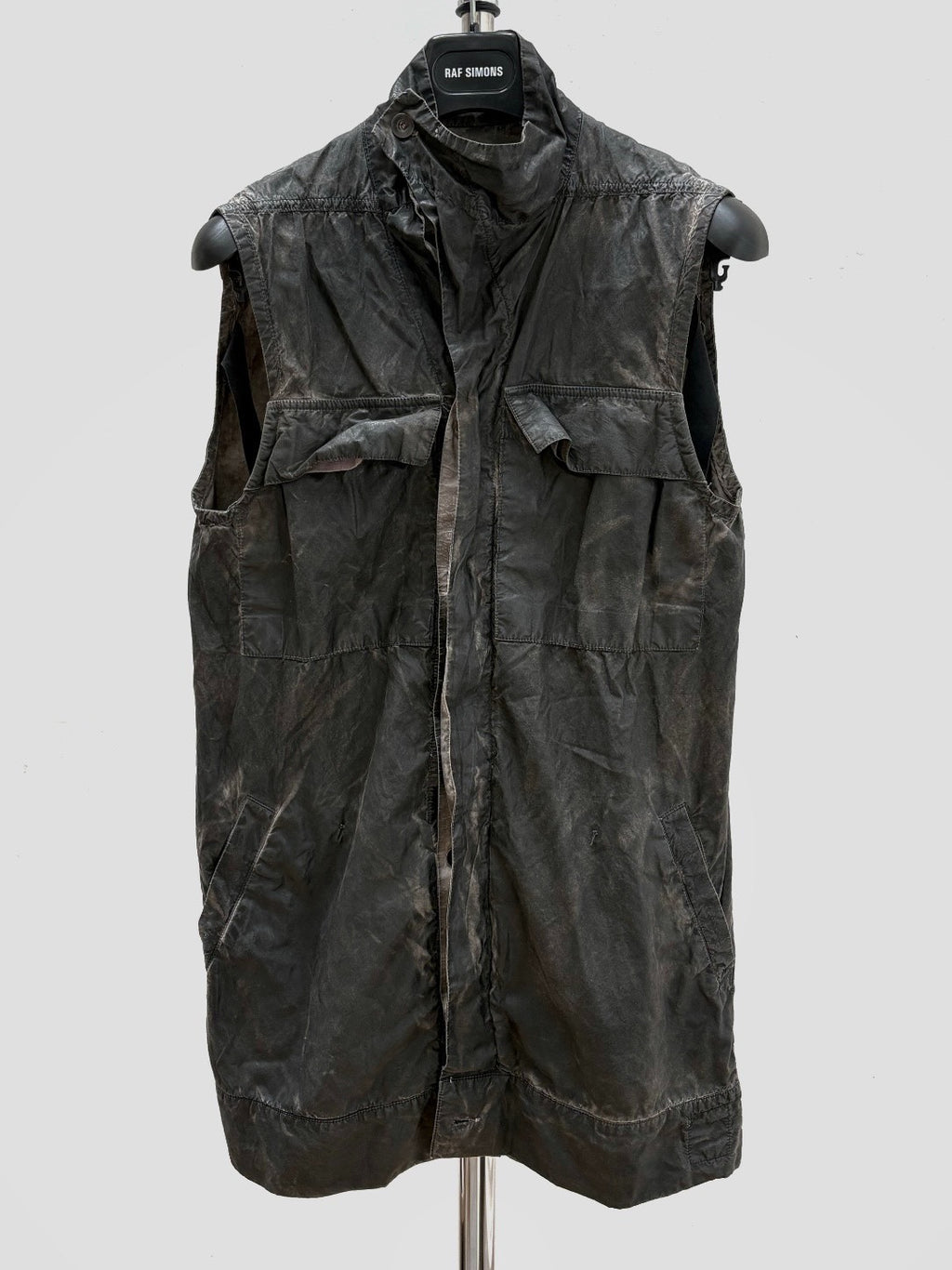 Rick Owens Early Dirty-Dye Distressed Vest