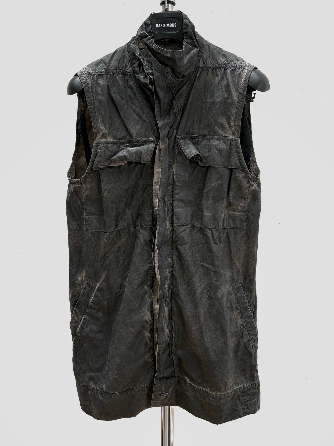 Rick Owens Early Dirty-Dye Distressed Vest